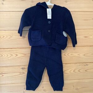 NWT Gap knit set with teddy bear ears 3-6 months